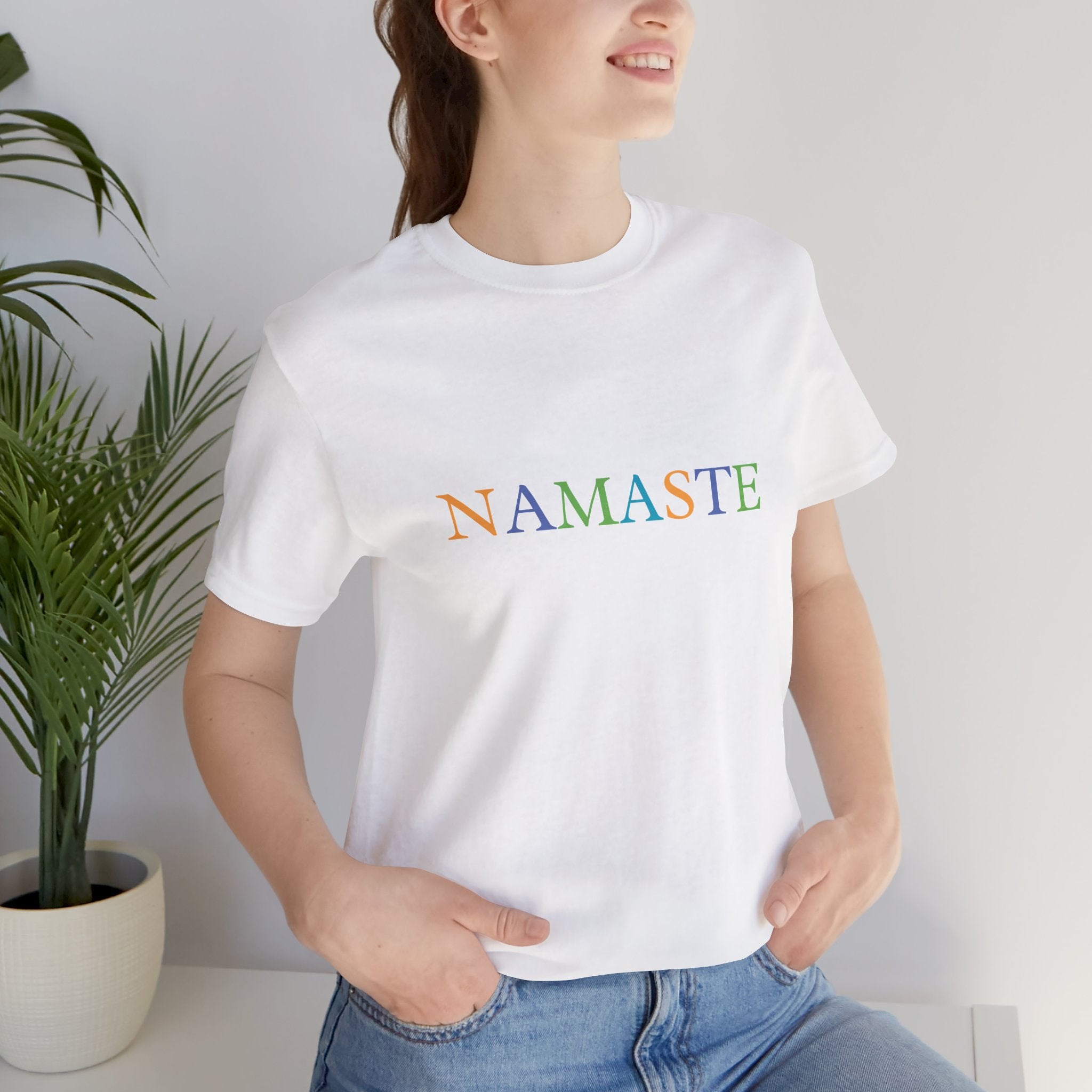 Tramunquiero NAMASTE T-shirt unisex con scollo rotondo