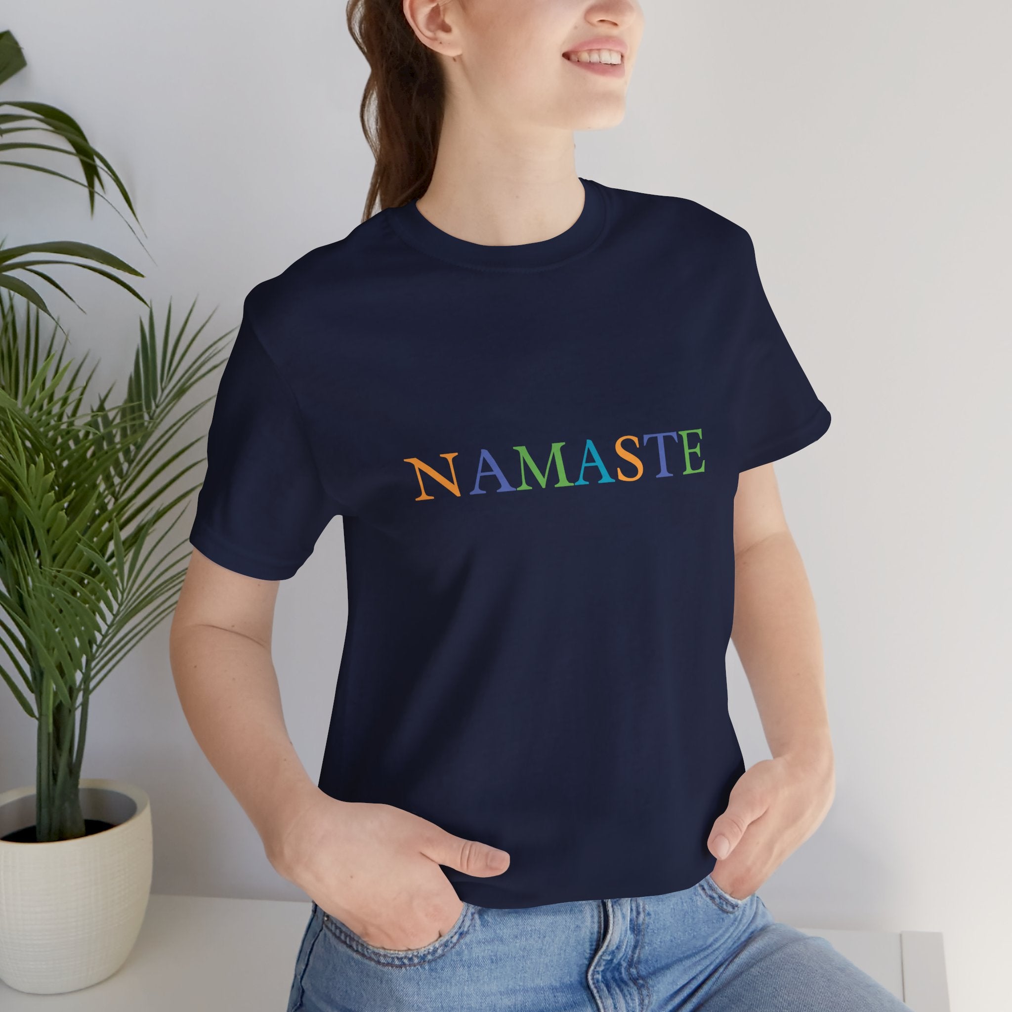 Tramunquiero NAMASTE T-shirt unisex con scollo rotondo