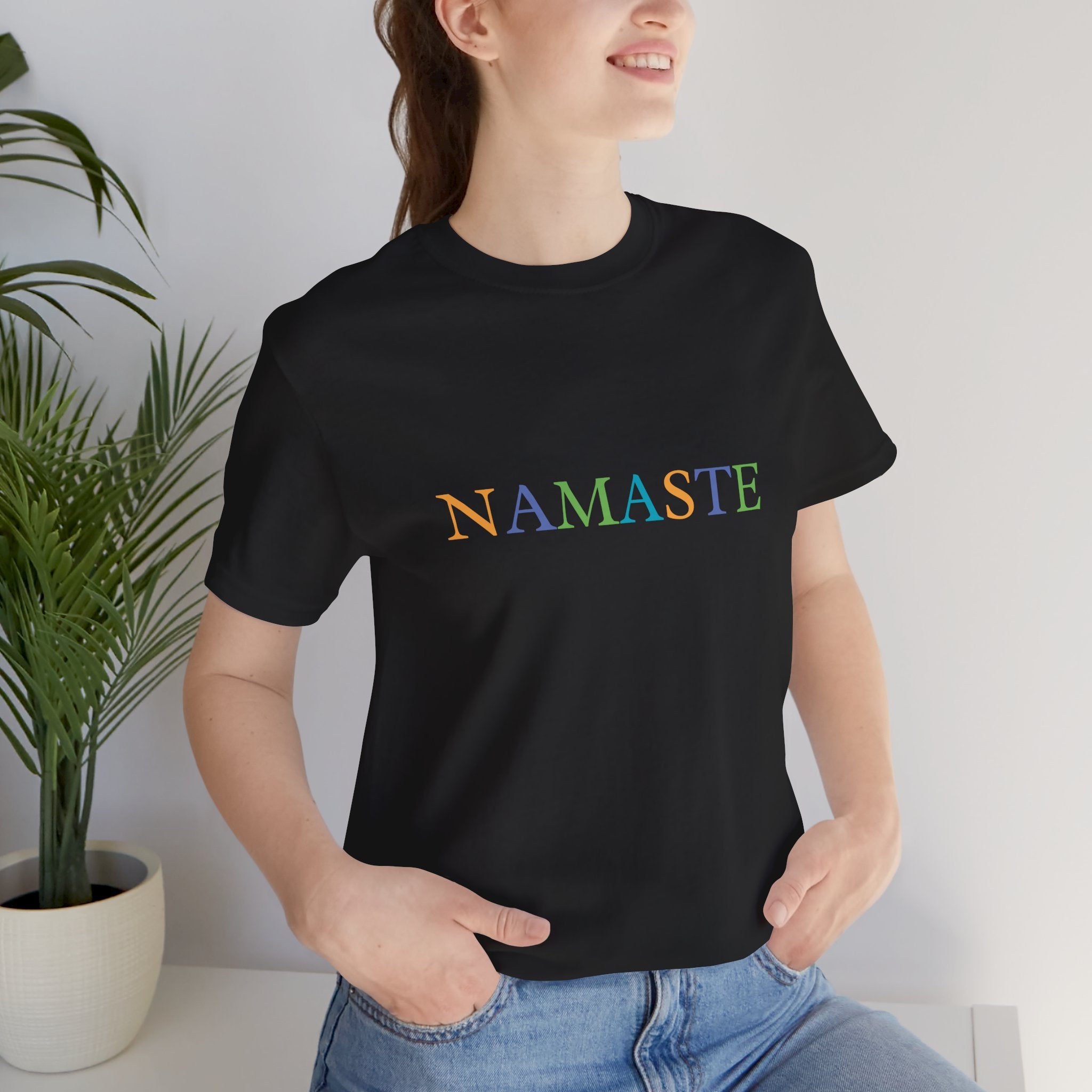 Tramunquiero NAMASTE T-shirt unisex con scollo rotondo